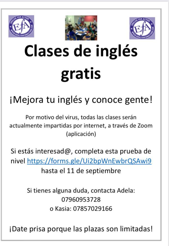 Clases de inglés gratis / Free English classes – Independent Workers ...